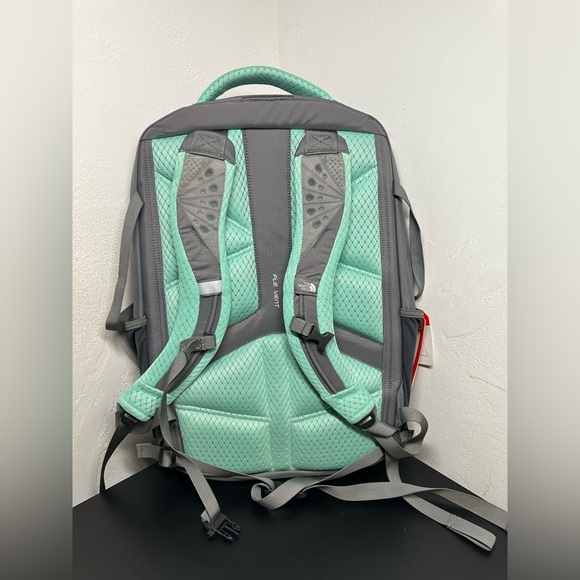 NWT The North Face Women\'s Recon Gray Backpack with Mint Green Accents main image 6